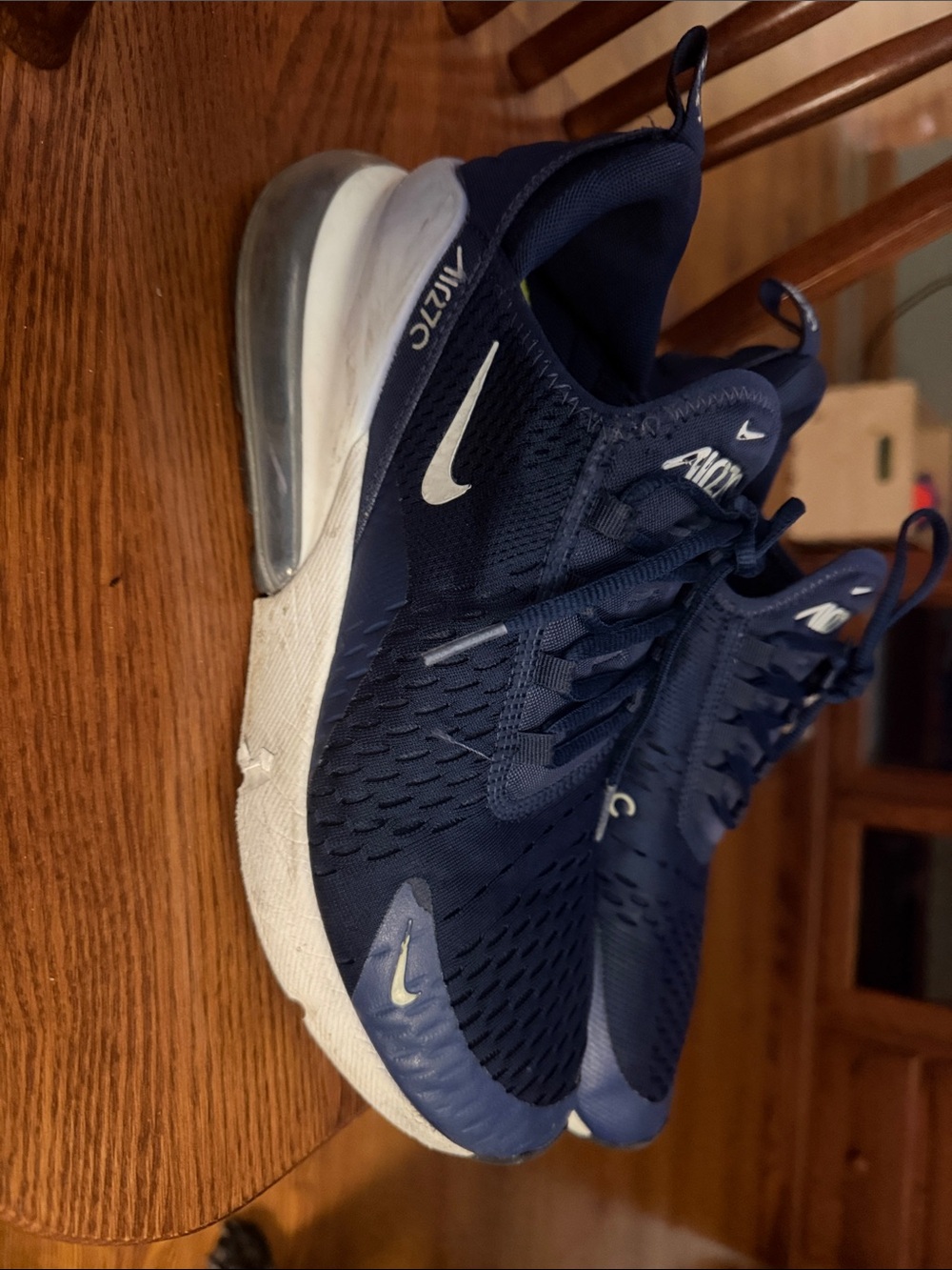 Nike Men’s Navy Blue Air Max Stretch Knit Sneakers